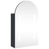 vidaXL Koupelnov&aacute; zrcadlov&aacute; skř&iacute;ňka s LED klenut&aacute; &scaron;ed&aacute; 42 x 13 x 70 cm