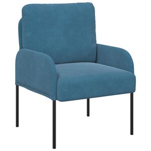 vidaXL Pohovky s pol&scaron;t&aacute;řem 55cm Modr&aacute; Překližka