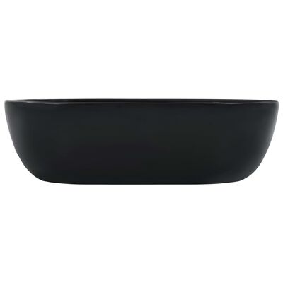 vidaXL Umyvadlo černé 45,5 x 32 x 13 cm keramika