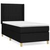 vidaXL Box spring postel s matrac&iacute; čern&aacute; 80 x 200 cm textil