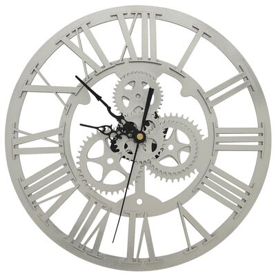 vidaXL Nástěnné hodiny stříbrné 30 cm akrylové