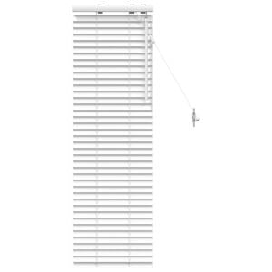 vidaXL Venet &scaron;koln&iacute; žaluzie B&iacute;l&aacute; 50 x 130 cm 35 mm Masivn&iacute; paulovnie