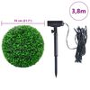 vidaXL Uměl&eacute; buxus koule s LED světly 2 ks zelen&eacute; 55 cm