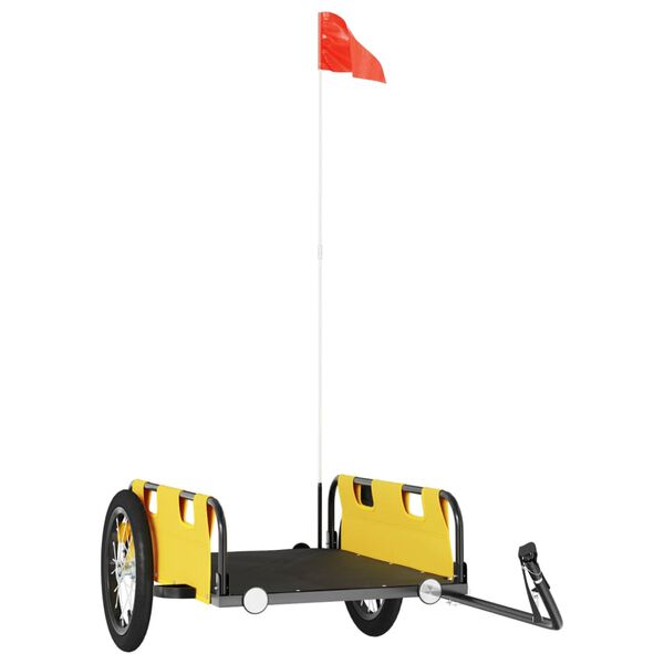 vidaXL Voz&iacute;k za kolo žlut&yacute; oxfordsk&aacute; tkanina a železo