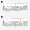 vidaXL Rohov&aacute; sofa sada 8 pcs Přirozen&aacute; a B&eacute;žov&aacute; Masivn&iacute; ak&aacute;tov&eacute; dřevo