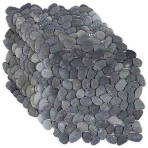 vidaXL Kameninov&eacute; dlaždice &Scaron;ed&aacute; 30 x 30 cm Ř&iacute;čn&iacute; obl&aacute;zky