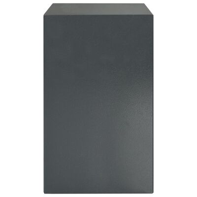 vidaXL Digitální trezor na otisk prstu tmavě šedý 35 x 31 x 50 cm