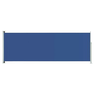 vidaXL Zatahovací boční markýza 220x600 cm modrá