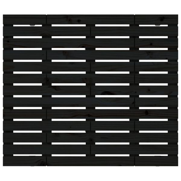 vidaXL N&aacute;stěnn&eacute; čelo postele čern&eacute; 106x3x91,5 cm masivn&iacute; borov&eacute; dřevo