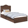 vidaXL Postel s &uacute;ložn&yacute;m prostorem se z&aacute;suvkou Hněd&yacute; dub 70 x 190 cm