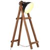 vidaXL Stojac&iacute; lampa čern&aacute; E27 masivn&iacute; mangovn&iacute;kov&eacute; dřevo