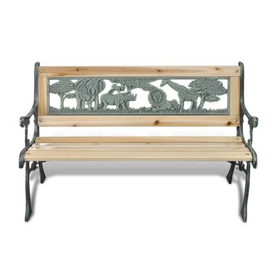 vidaXL Dětská zahradní lavice 84 cm dřevěná