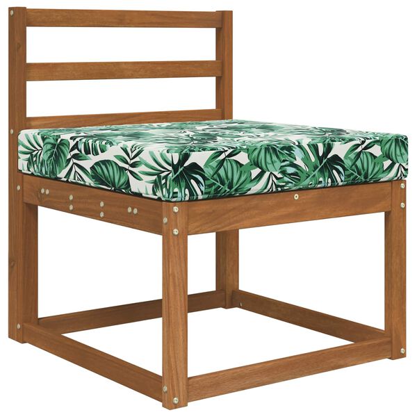 vidaXL Venkovn&iacute; pol&scaron;t&aacute;ř na pohovku Vzor listů 60 x 60 x 8 cm Polyester