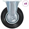 vidaXL 8 ks pevn&aacute; kolečka 125 mm