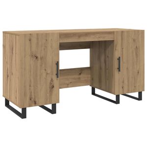 vidaXL Stůl dub artisan Kompozitn&iacute; dřevo 140 x 50 x 75 cm
