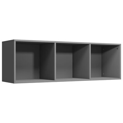 vidaXL Knihovna / TV skříňka šedá 36 x 30 x 114 cm dřevotříska