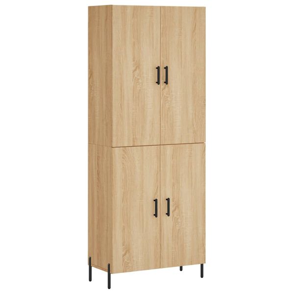 vidaXL Skř&iacute;ň highboard dub sonoma 69,5 x 34 x 180 cm kompozitn&iacute; dřevo