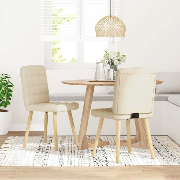 vidaXL Jídelní židle 2 ks len