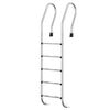 vidaXL Baz&eacute;nov&yacute; žebř&iacute;k 54 x 38 x 211 cm nerezov&aacute; ocel 304