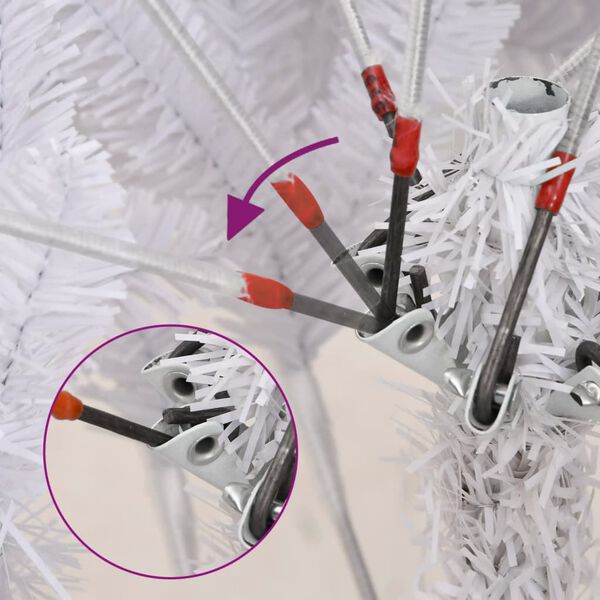 vidaXL Uměl&yacute; skl&aacute;pěc&iacute; v&aacute;nočn&iacute; stromek se sněhem 270 cm