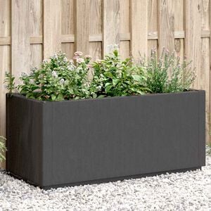 vidaXL Zahradn&iacute; truhl&iacute;k tmavě &scaron;ed&yacute; 80 x 36 x 35 cm PP