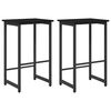 vidaXL Barov&aacute; stolička 2 pcs Čern&yacute; dub 40 x 32 x 74 cm