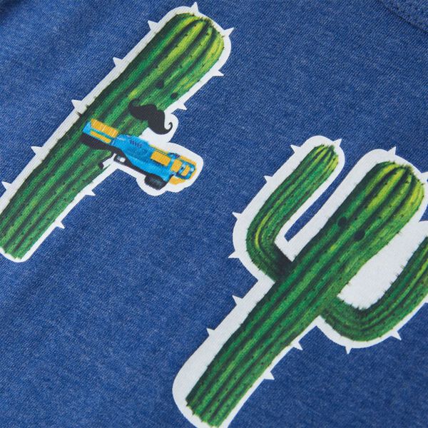 Dětsk&eacute; t&iacute;lko tmavě modr&aacute; melanž 140