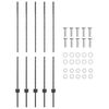 vidaXL Plotov&yacute; sloupek. 5 pcs &Scaron;ed&aacute; 140 cm Ocel