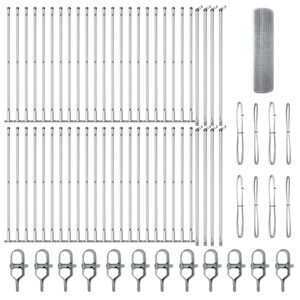 vidaXL Plotov&yacute; sloupek. Stř&iacute;brn&aacute;