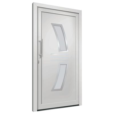 vidaXL Vchodové dveře bílé 88 x 200 cm