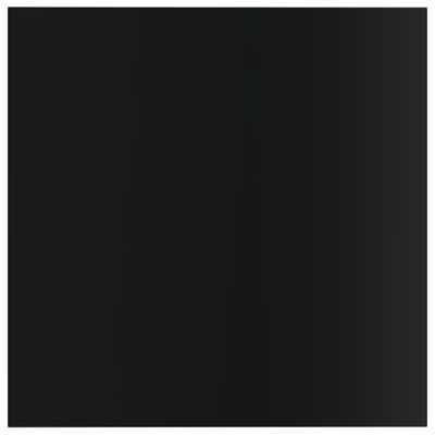 vidaXL Přídavné police 8 ks černé vysoký lesk 40x40x1,5 cm dřevotříska