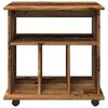 vidaXL Skříňka na kolečkách old wood 60 x 45 x 60 cm kompozitní dřevo