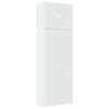 vidaXL Skř&iacute;ň highboard b&iacute;l&aacute; 80 x 42,5 x 249 cm kompozitn&iacute; dřevo