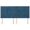 vidaXL Čelo postele tmavě modr&eacute; 180x5x118/128 cm sametov&eacute;