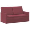 vidaXL Pohovka pro 2 osoby V&iacute;no Červen&eacute; 150 x 81 x 82 cm Textil