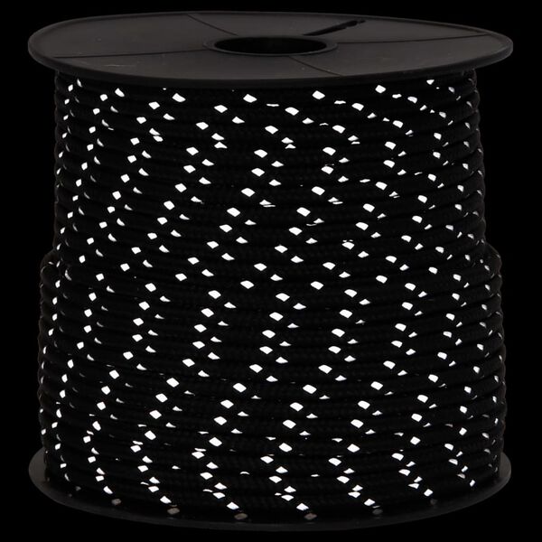 vidaXL Stanové lanko s reflexními proužky a napínáky 50 m 4 mm