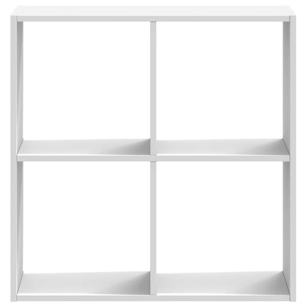 vidaXL Knihovna b&iacute;l&aacute; 68,5 x 32 x 68,5 cm kompozitn&iacute; dřevo