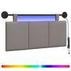 vidaXL Z&aacute;věsn&eacute; čelo postele Taupe Samet