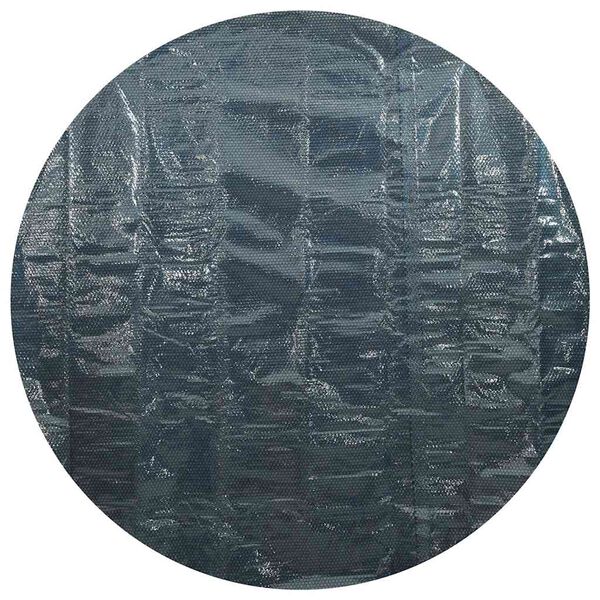 vidaXL Plovouc&iacute; PE sol&aacute;rn&iacute; plachta na baz&eacute;n 381 cm černo-modr&aacute;