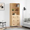vidaXL Skříň highboard dub sonoma 69,5 x 34 x 180 cm kompozitní dřevo
