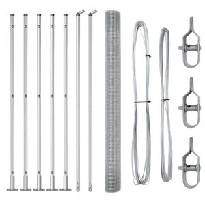 vidaXL Plotov&yacute; sloupek. Stř&iacute;brn&aacute;