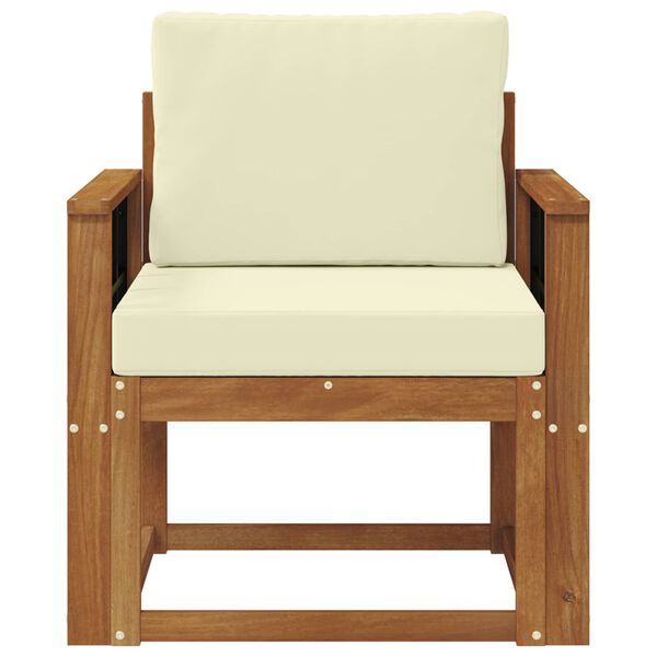 vidaXL Venkovn&iacute; pohovkov&aacute; souprava Masivn&iacute; ak&aacute;ciov&eacute; dřevo a polyester