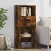 vidaXL Skř&iacute;ň highboard kouřov&yacute; dub 50 x 42,5 x 124 cm kompozitn&iacute; dřevo