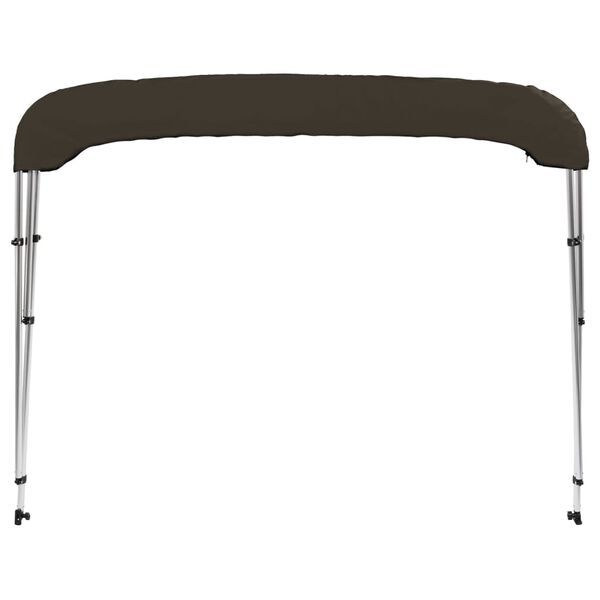 vidaXL Bimini stříška se 3 oblouky černá 183x160x137 cm