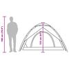 vidaXL Kempingový stan kupole 5 osob bílý zatemňovací rychloupínací