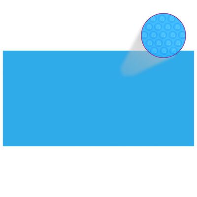 vidaXL Kryt na bazén modrý 400 x 200 cm PE