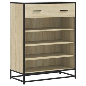 vidaXL Botn&iacute;k dub sonoma 75 x 38 x 97,5 cm kompozitn&iacute; dřevo a kov