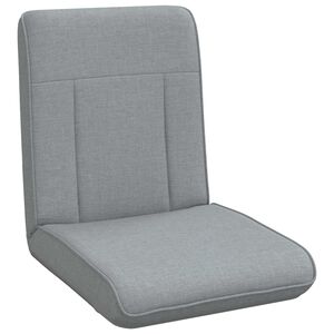 vidaXL Nastaviteln&aacute; podlahov&aacute; židle Světle &scaron;ed&aacute; Textil