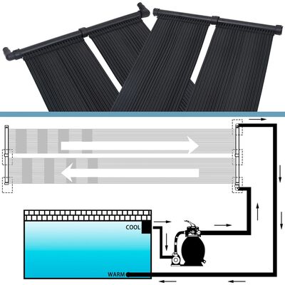 vidaXL Solární ohřívač bazénu panel 6 ks 80 x 310 cm