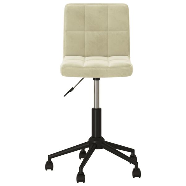 vidaXL Otočn&eacute; j&iacute;deln&iacute; židle 2 ks kr&eacute;mov&eacute; samet